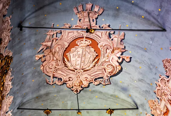 Viyana do Castelo, Portekiz 'deki Büyük Aziz Meryem Katedrali' nin (Katedral de Santa Maria Maior) Kutsal Ruh Şapeli 'nin Tavanı