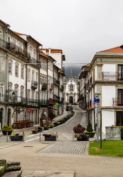 Portekiz 'in Viana do Castelo şehrinin tarihi merkezinin görünüşü