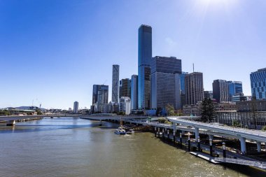 Brisbane gökdeleninin muhteşem manzarası, 