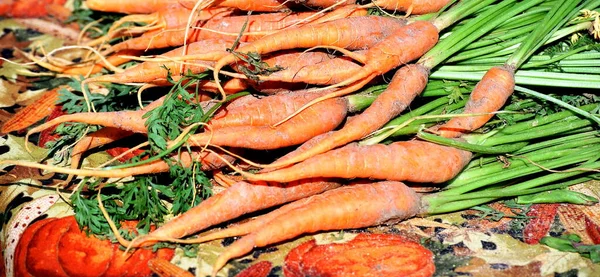 Surowe Warzywa Ekologiczne Gotowe Sprzedaży Rynku — Zdjęcie stockowe