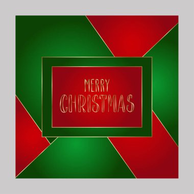 Elle yazılmış Noel selamları, altın, kırmızı ve yeşil harflerle yazılmış modern şenlik el yazısı. Tatil sezonu kart vektör çizimi.