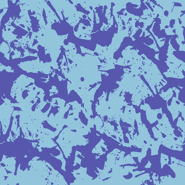Pintura Azul Espirra Padrão Sem Costura Fundo Vetor Multicolor Abstrato — Vetor de Stock