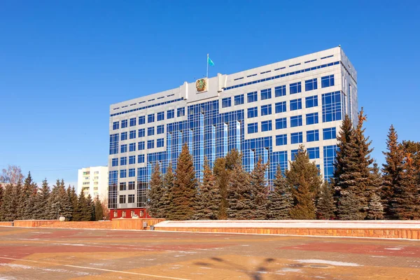 Construcción Del Akimat Región Qostanai Kazajstán — Foto de Stock