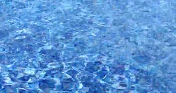 Gekräuselte Wasseroberfläche Schwimmbad Stock-Filmmaterial