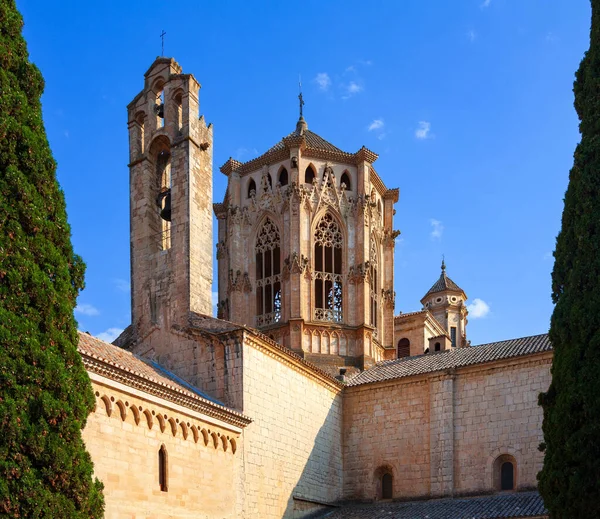 Catedral Santa Maria Poblet Espanha — Fotografia de Stock