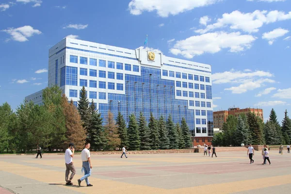 Construcción Del Akimat Región Qostanai Kazajstán — Foto de Stock