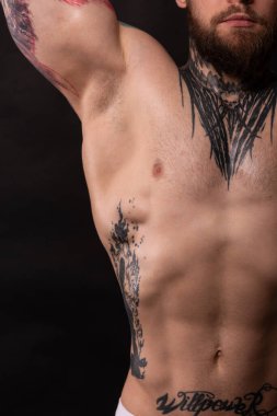 Stüdyoda fitness erkek modeli