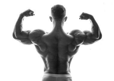 Stüdyoda fitness erkek modeli