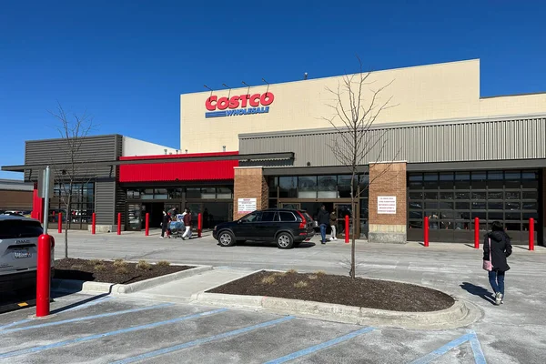 Northville Michigan Estados Unidos Marzo 2023 Costco Wholesale Storefront Northville — Foto de Stock