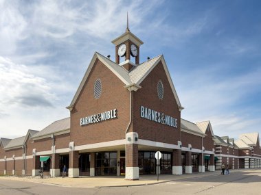 Northville, Michigan - 26 Mar 2023 Barnes Noble mağazasının dışı Northville, Michigan 'da. Barnes ve Noble kitabevi ABD 'deki en büyük perakende satış yapan kitapçıdır..