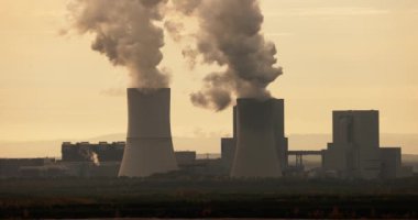 Kömür, atmosferi, Boxberg Elektrik Santralini ve Almanya 'nın sinematik renklerini kirleten enerji santralini yaktı