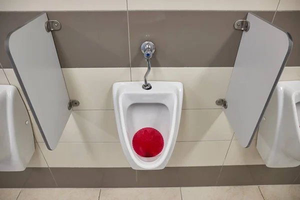 Veel Urinoirs Een Toilet — Stockfoto