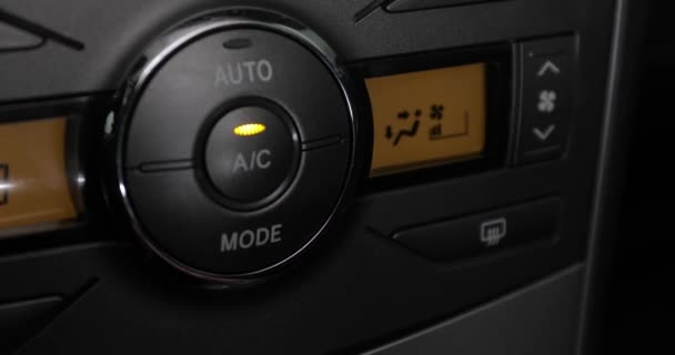汽车空调面板 改变气流方向 — 图库视频影像
