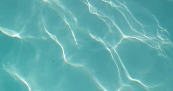 Kräuselnde Wasseroberfläche Pool Hintergrundmuster Reflexion Des Sonnenlichts — Stockvideo