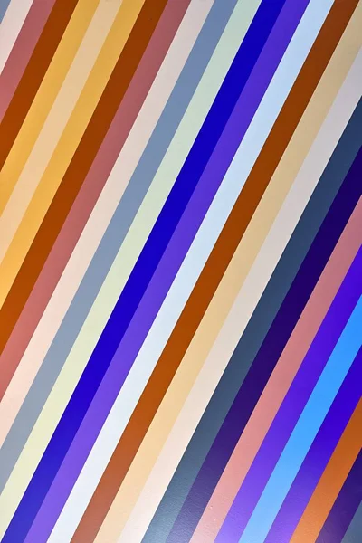 Kleurrijke Strepen Patroon Als Wanddecoratie — Stockfoto
