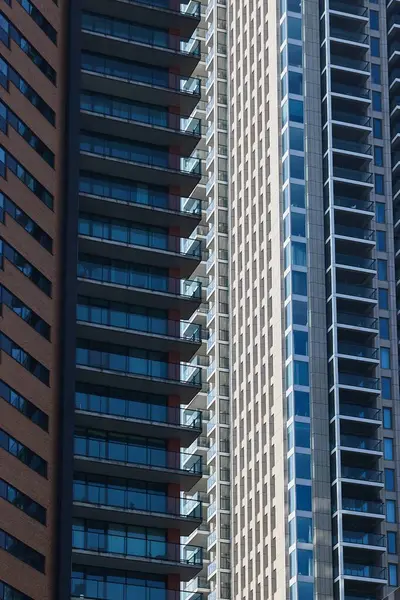 High Rise Apartment Block Building Patterns Rotterdam — Stock Photo, Image