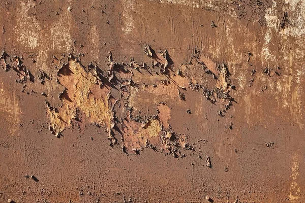 Rusty Textura Manchada Puerta Metal Con Pintura Despegando — Foto de Stock