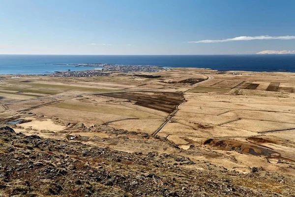 Ijsland Landschap Van Akrafjall Akranes — Stockfoto