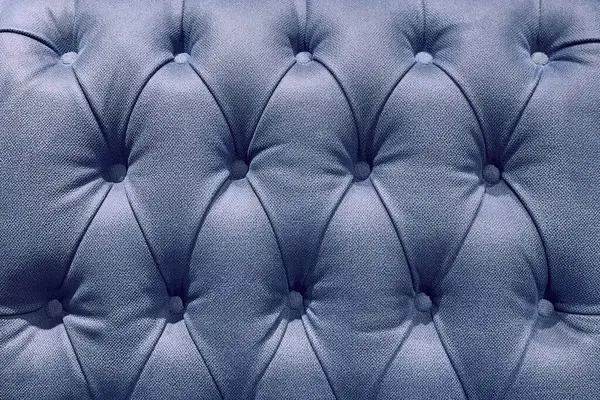 Vintage Sofá Mobiliário Azul Fundo Padrão — Fotografia de Stock