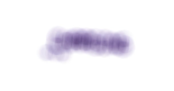 Luz Difuminación Efecto Abstracto Humo Púrpura Extendiéndose Sobre Fondo Blanco — Vídeo de stock