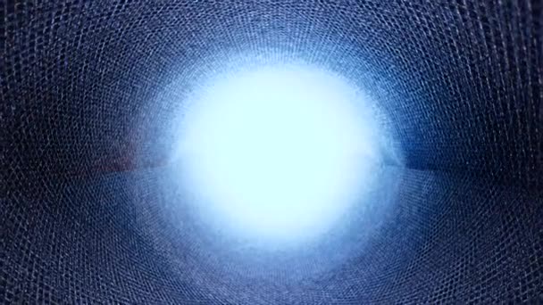 Futuristische Energiefeld Strahlung Tunneleffekt Hintergrund Mit Leuchtenden Hellen Stern Science — Stockvideo