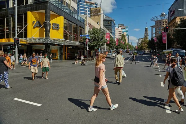 Auckland Nuova Zelanda March 2016 Street View Auckland City Center — Foto Stock