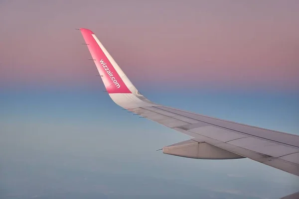 Eindhoven Netherlands September 2019 View Plane Window High Altitude Smooth — Stock Photo, Image