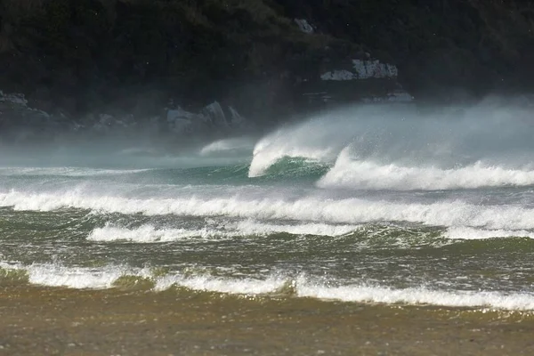Valuri Mari Mare Vânt Gust Furtunos — Fotografie, imagine de stoc