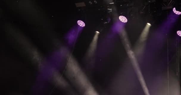 Jevištní Osvětlení Koncertě — Stock video