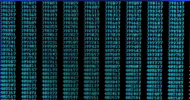 Bilgisayar Ekranında Hesaplanmış Asal Sayılar Basit Programlama Kodu — Stok video