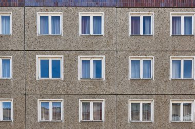 Eski bir apartmanın ayrıntıları, Doğu Avrupa 'daki apartmanlar, ucuz daireler.