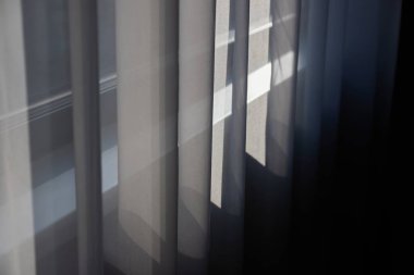 Pencere perdesindeki ayrıntı ışığı