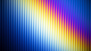 Pürüzsüz ve parlak renkleri harmanlayan dikey parlak neon çizgileri olan canlı bir gradyan desen. Minimalist ve fütürist soyut arka plan yaratıcı dijital tasarımlar için mükemmel. Vektör illüstrasyonu