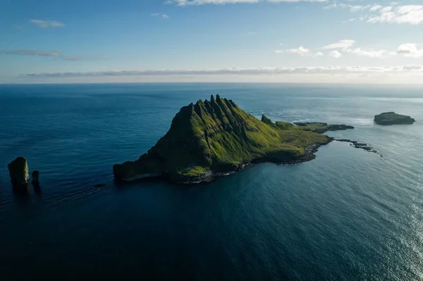 Île Tindholmur Dans Les Îles Féroé — Photo