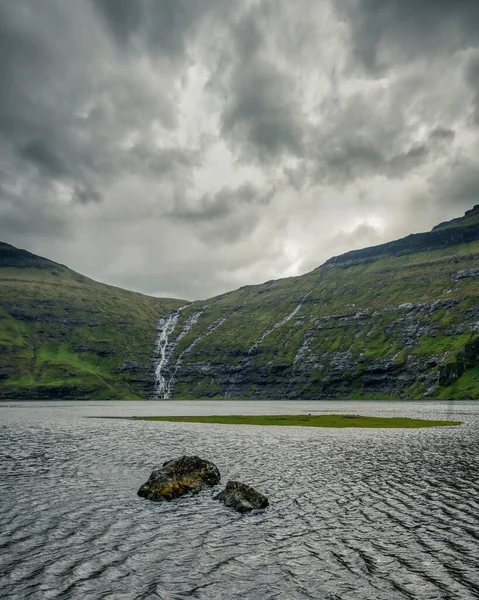 Città Saksun Nelle Isole Faroe — Foto Stock