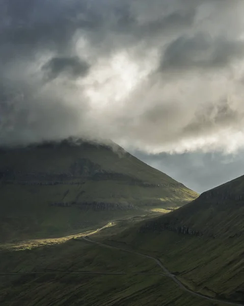 Gongutrur Hvithamar Trailhead Nas Ilhas Faroé — Fotografia de Stock