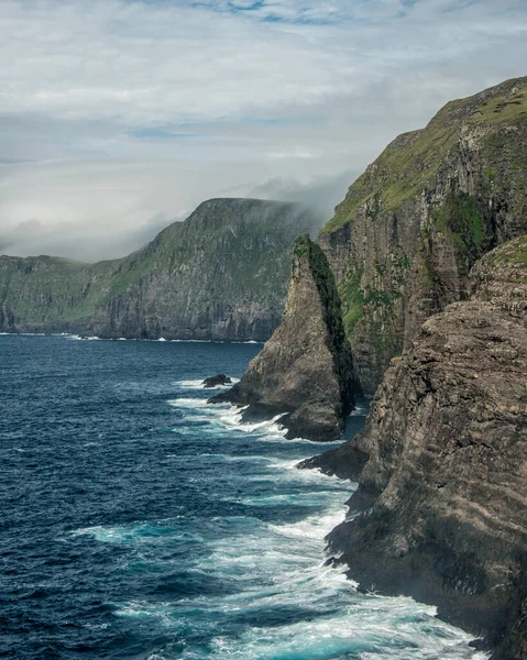 Cascata Bosdalafossur Sandavagur Isole Faroe — Foto Stock