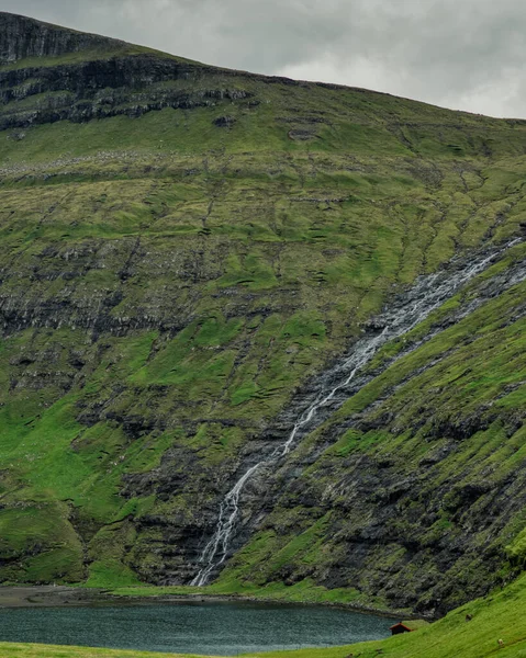 Città Saksun Nelle Isole Faroe — Foto Stock