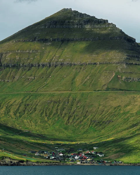Staden Funningur Färöarna — Stockfoto