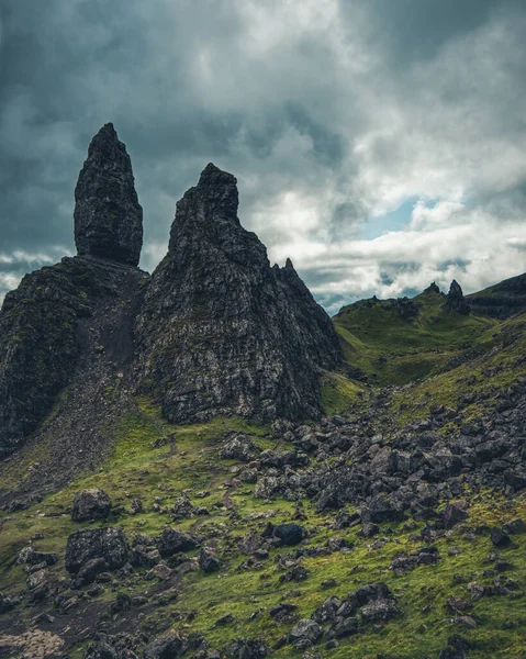 オールドマン ストー スカイ島スコットランド ロイヤリティフリーのストック画像