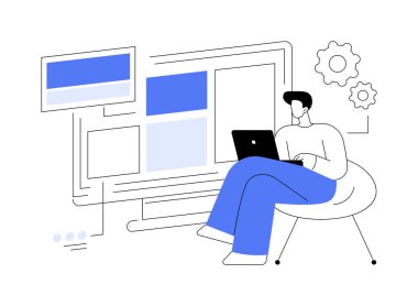 Özelleştirme soyut konsept vektör illüstrasyonunu kopyala. Web metni, gölge kopyalama optimizasyon algoritması, çevrimiçi iş, trafiği hızlandırma, hedef sözcükler, SEO yazma yöntemi soyut metafor.