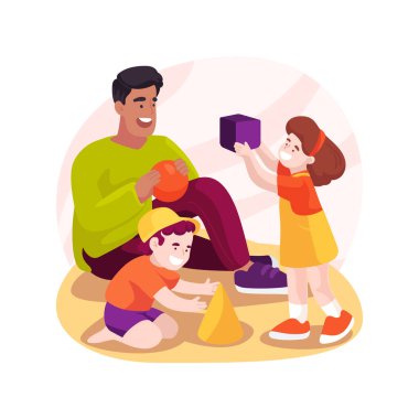 Geometrik nesneleri karikatür vektör çizimini öğrenin. Geometrik nesneleri tanımla, 3 boyutlu şekilleri tanımla, anaokulu geometrisi, anaokulu vektör çizgi filmindeki düşünme becerileri.