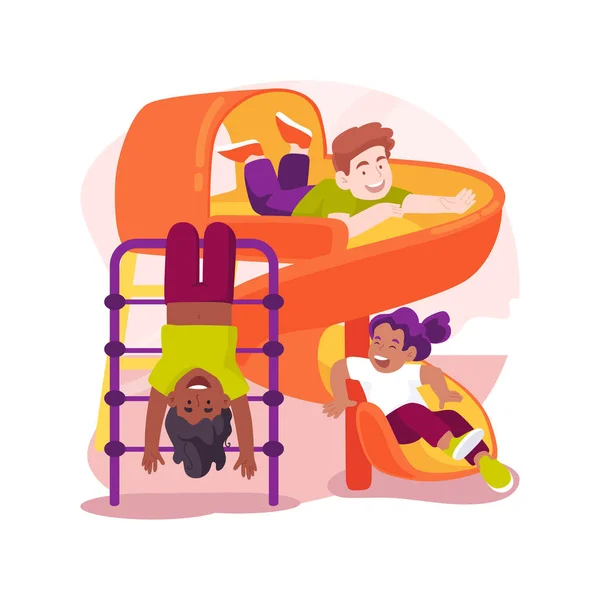 Jungle Gym Isolated Cartoon Vector Illustration Indoor Jungle Gym Toddlers — Archivo Imágenes Vectoriales