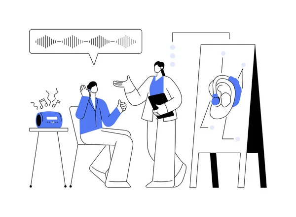 Ilustrasi Konsep Vektor Bantu Pendengaran Abstrak Peralatan Bantuan Pendengaran Alat - Stok Vektor