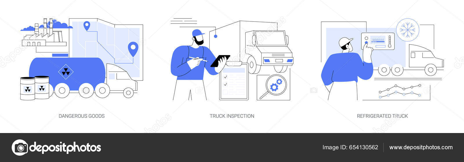 Транспортировка Автодорожной Абстрактной Концепции Векторного.