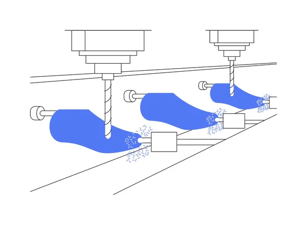 Schoen Laatste Abstract Concept Vector Illustratie Proces Van Het Maken — Stockvector