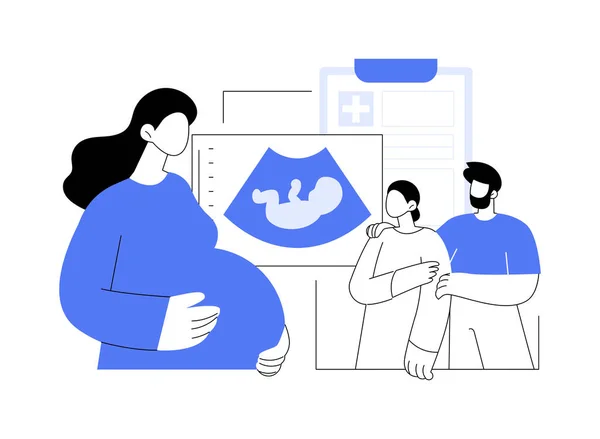 Surrogate Mother Abstract Concept Vector Illustration Future Parents Surrogate Mother — Stock Vector