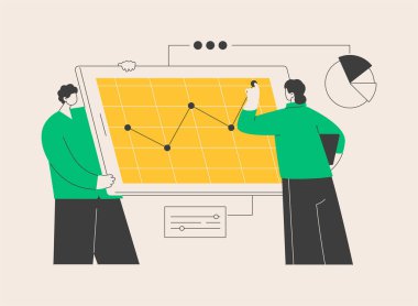 Mobil ortam optimizasyonu soyut konsept vektör çizimi. Mobil ticaret optimizasyonu, SEO stratejisi, hedef iletişim kanalı, ilgili ui tasarımı, sosyal medya soyut metaforu.