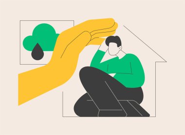 Psikolojik güvenlik soyut konsept vektör çizimi. Kendinizi ifade edin, olumsuz sonuçlar, statü, kariyer ve itibar, çalışan güvenliği, sosyal kaygı, konfor soyut metafor.