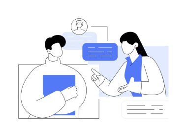 Social skills coach isolated cartoon vector illustrations. Personal coach talking to shy man, honing soft social confidence skills, small business, consultancy session vector cartoon.